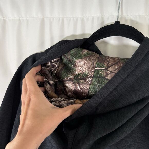 Under Armour Hoodie Women's Large Black Heathered Pink Camo Embroidered Pullover - Picture 11 of 11